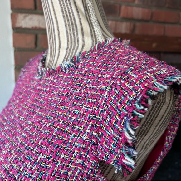 J. Crew Resume Dress in Autumn Tweed Pink Sz 6 - Picture 10 of 13